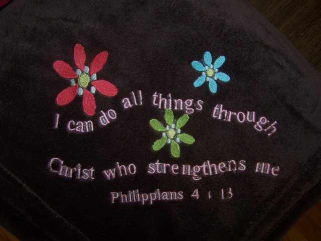 I can do all things!! on Plush Blanket